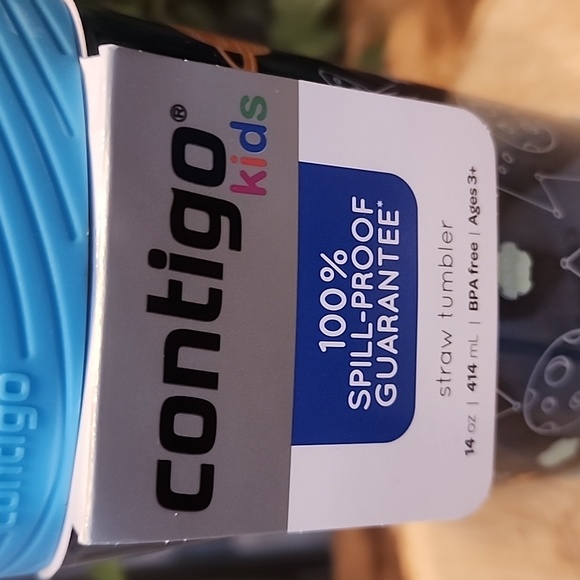 Contigo Kids Print Spull Proof 14 oz Tumbler with Straw - Picture 2 of 6